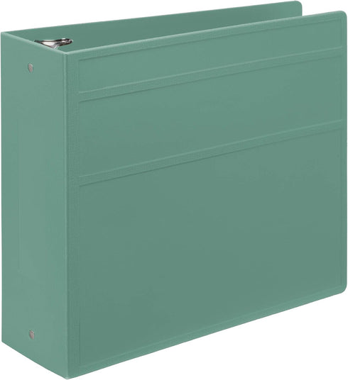 Carstens 4-Inch Heavy Duty 3-Ring Binder, Mint, Waterproof Cover, Holds 600 US Letter Sheets
