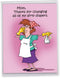 NobleWorks Jumbo Humorous Mother's Day Card, 8.5 x 11 Inch with Envelope, Big Jumbo Mom Dirty Diapers J1599MDG