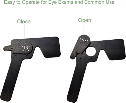 3 Pack Ophthalmic 14-Pinhole Eye Occluder for Vision Test, Portable Handheld Eye Exam Tool