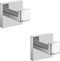 Nolimas Bath Towel Hook, SUS 304 Stainless Steel Square Clothes Towel Coat Robe Hook, 2 Pack, Chrome Polished