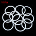 X AUTOHAUX Silicone O-Rings, 42mm OD 35mm ID 3.5mm Width VMQ Seal Gasket for Compressor Valves Pipe Repair, White, Pack of 10
