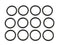 Captain O-Ring, Replacement 876-174 Piston O-Rings for Select Hitachi Nailers/Staplers, 12 Pack
