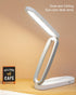 2000mAh 3 180 Foldable Desk Lamp, Rechargeable Portable LED Light with Adjustable Brightness, Rotatable Eye-Caring Mini