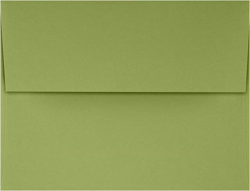 LUXPaper A4 Invitation Envelopes | Avocado Green | Peel & Press | 4 1/4" x 6 1/4" | 70lb. Text | 50 Qty