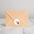 Fall Floral Frames Thank You Stickers, 500 Boho Thank You Stickers, 4 Alternating Designs, 1.5" Autumn Wedding Envelope
