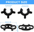 5 PCS 14mm Lab Joint Clips - Lab Keck Clamps Joint Lab Accessory for Glass Standard Conical Interface Clip Ground Glass Joint - Black