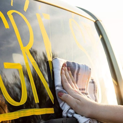 Glass Pen Window Marker: Liquid Chalk Markers for Glass, Car, or Mirror with Washable Paint - Fine Tip for Car Windows,