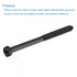uxcell Hex Lag Screws 5/16" x 3-1/2" Carbon Steel Phillips Head Half Thread Self-Tapping Bolts