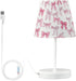 Kcldeci Cute Pink Bows Bedside Table Lamp for Bedroom Farmhouse Lamps for Living Room Night Light for End Table