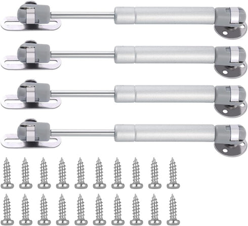 jing 20N Hydraulic Support Cabinet Hinge, Set of 4, 6 Inch Length, Soft Close Lid Supports & Buffer Gas Spring