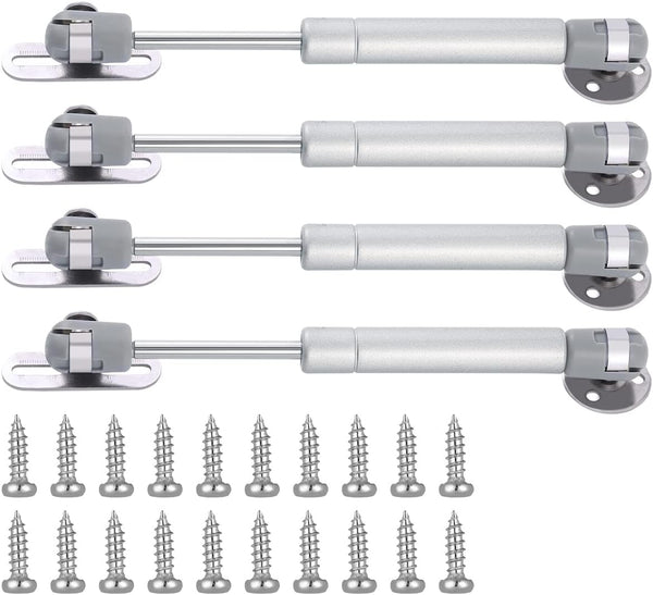 jing 20N Hydraulic Support Cabinet Hinge, Set of 4, 6 Inch Length, Soft Close Lid Supports & Buffer Gas Spring