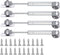 jing 20N Hydraulic Support Cabinet Hinge, Set of 4, 6 Inch Length, Soft Close Lid Supports & Buffer Gas Spring