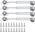 jing 20N Hydraulic Support Cabinet Hinge, Set of 4, 6 Inch Length, Soft Close Lid Supports & Buffer Gas Spring