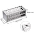 uxcell 304 Stainless Steel Test Tube Holder Lab Stand Rack 40 Hole 3 Layer for 14-16mm Tubes