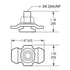 L Track Fittings Accessories, Bolts Threaded Double Stud Lug 10 Pack