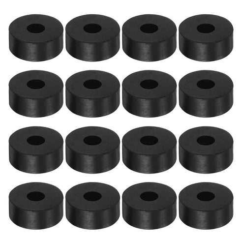 16pcs Rubber Spacer 1 Inch OD, 0.26 Inch ID, 0.4 Inch Thick Neoprene Round Anti Vibration Isolation Pads for Home Cars