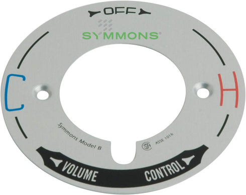 Symmons T-29B Temptrol Model B Escutcheon Dial, Silver