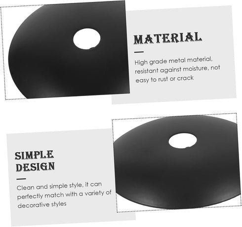 2.36 Inch Pack 6 Holibanna Chandelier Ceiling Canopy Metal Base Plate Vintage Style Pendant Light Cover for Indoor