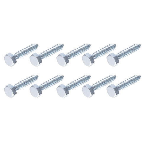 Hex Lag Screws (M6x30mm) 25 Pcs, Carbon Steel Self-Tapping Wood Bolts for Household Applications