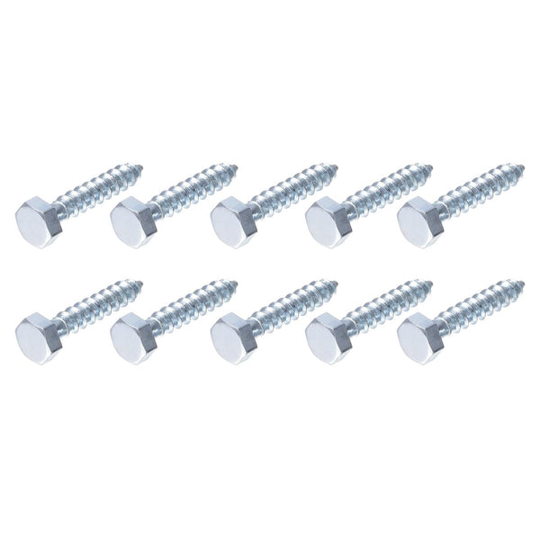 Hex Lag Screws (M6x30mm) 25 Pcs, Carbon Steel Self-Tapping Wood Bolts for Household Applications