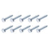 Hex Lag Screws (M6x30mm) 25 Pcs, Carbon Steel Self-Tapping Wood Bolts for Household Applications