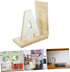 Decorative Wooden Bookends - A-Shaped Book Caddy for Desk Organization
