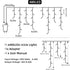 BYIZO 480 66+33 8 Christmas Outdoor Icicle Lights - LED FT Modes Curtain Fairy String Light Plug in, Waterproof