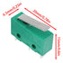 KW4-3Z Micro Limit Switch, Three-Pin Roller Waterproof Travel Limit Switch, Green 4 PCS