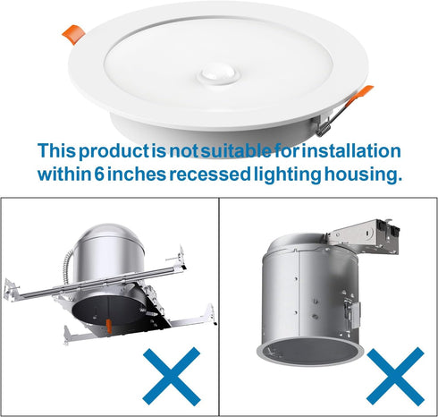 lanyue Bulb, 5 6 1200 15W 6000K (2 Pack) Motion Sensor Light in. & in. LED Can Lights Retrofit Motion Sensor Recessed