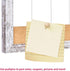Magnetic Weekly Dry Erase White Board and Cork Board, White Wood Frame for Home Office