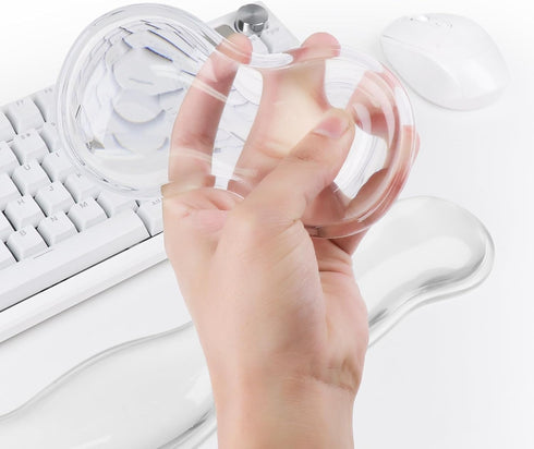 Aszqvd Set Mouse Pad with Wrist Rest, Soft Cloud Gel Keyboard Mouse Pad with Hand Wrist Support, Cute Non Slip Office