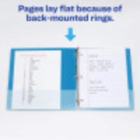 Avery Economy 3 Ring Binder (03300) - 1 Inch Round Rings, 4 Blue Binders
