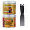 PC Products PC-Woody Wood Repair Epoxy Paste Kit, Two-Part 6 oz Tan in Two Cans with Mixing Tool (83321)