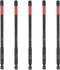 5pcs T40 Impact Tough Torx Drill Bit, 6" Length, 1/4" Hex Shank, S2 Steel Magnetic Insert Star 6 Point