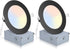 2 Pack Recessed Lighting 4 Inch with Junction Box, 5CCT 4 Inch