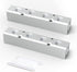 GASHER 2PCS Aluminum 4 Way 6 Port Pneumatic Manifold Air Distribution Block Splitter