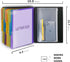 Binditek 1 Pack 24 Pocket Poly Project Organizer with 12 Dividers, Heavyduty Folder with Customizable Front Cover, Metal Wire Binding Spine, Extra Zipper Pouch, Letter Size, Office Supplies by Binditek