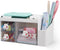 Desk Organizer with Pencil Holder and 3 Drawers, Desktop Stationery Holder for Office, Home, School (Rabbit Handle)