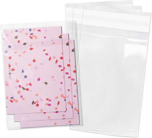 Pack It Chic Clear Resealable Cello Bags, 4” x 6” (200 Pack) - Fits 4X6 Prints, Photos, A1 Cards, Envelopes