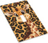 Ntyfur (2) 1 3X5 Cute Giraffe Wall Plate Gang Toggle Light Switch Cover Single Toggle Faceplate Decor