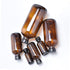 Set 4 of Refillable Boston Round Glass Bottles for Essential Oils