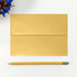 LUXPaper Gold Metallic A7 Invitation Envelopes | Peel & Press | 5 1/4" x 7 1/4" | 80lb Text | 50 Qty
