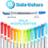 YOOUSOO 25 Pack Pastel Highlighters, Assorted Colours, Dual Tip Bible Highlighter, No Bleed Fluorescent Pens for School