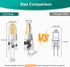 G4 Bulb 12V, Bulbs 2W, 3000K, T3 20W Non-dimmable, Pack 10 DiCUNO LED JC Bi-Pin Base Light Warm White Halogen