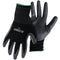 Boss Men's JobMaster Nylon Nitrile Coated Palm Work Glove, Abrasion Resistant, Non-Slip Grip, Black, X-Large, (8442X)
