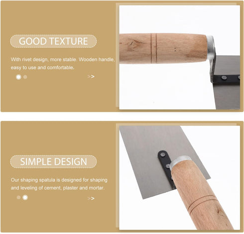 Yardwe Hand Tools 4pcs Concrete Trowel Set, Finishing Trowel, Putty Trowel, Margin Trowel for Construction