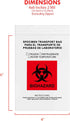 GPI 4" X 6" Biohazard Specimen Zip Bags, 1000 Pack, 2 Mil Thick for Laboratory Samples