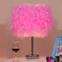 Etiger Table Lamp, Modern Elegant Bedside Table Light Bedroom Desk Night Light Lampshade