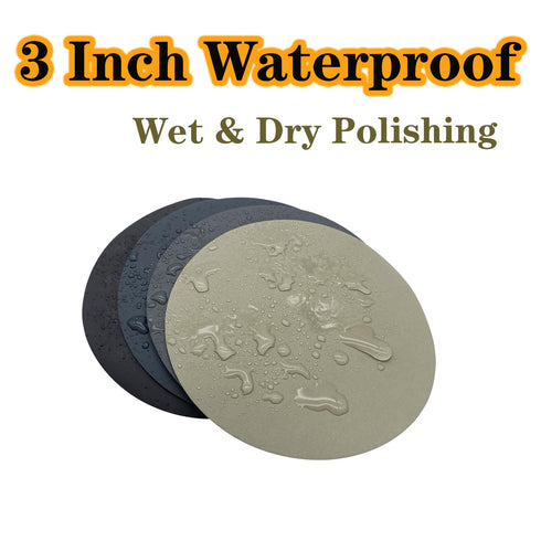3 Inch Sanding Discs 40pcs 320 Grit Premium Silicon Carbide Sandpaper Wet Dry Hook and Loop