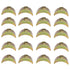 20PCS 29mm M6 Half Moon Nuts Washer Spacer, Furniture Hardware Accessories for Connector Nuts Half Moon Nuts Spacer